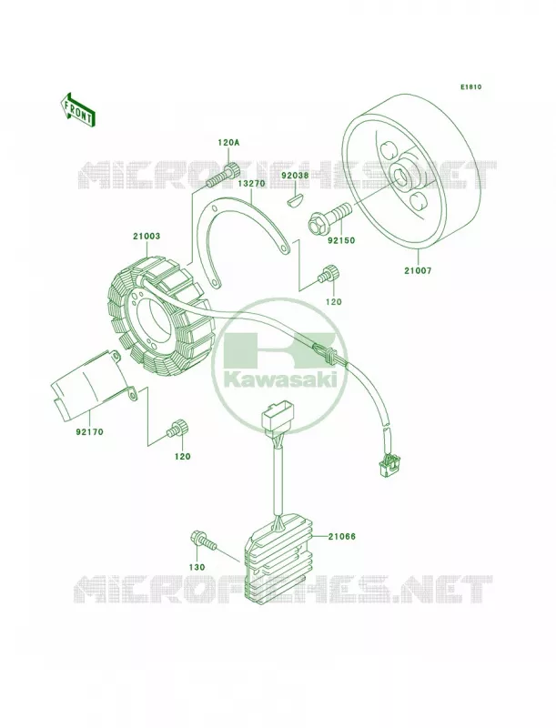 Generator Kawasaki MOTOS 800 2003 Vulcan 800 Classic  VN800-B8