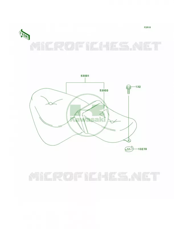 Seat Kawasaki MOTOS 800 2003 Vulcan 800 Classic  VN800-B8