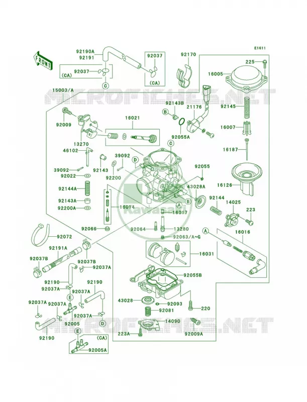 Carburetor Kawasaki MOTOS 800 2003 Vulcan 800 Drifter  VN800-E3