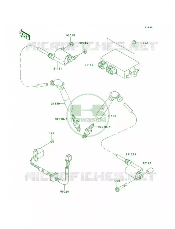 Ignition System Kawasaki MOTOS 800 2003 Vulcan 800 Drifter  VN800-E3