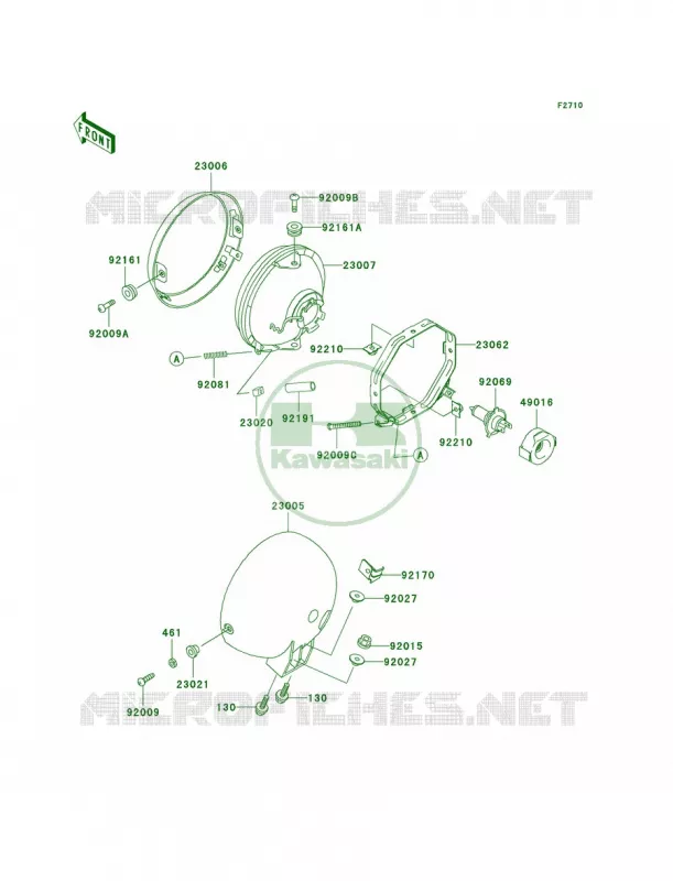 Headlights Kawasaki MOTOS 125 2002 Eliminator 125  BN125-A5