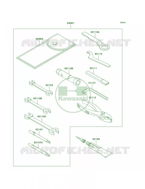 Owner's Tools Kawasaki MOTOS 125 2002 Eliminator 125  BN125-A5