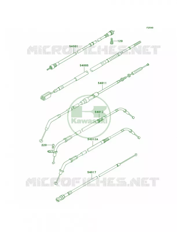 Cables Kawasaki MOTOS 800 2002 Vulcan 800  VN800-A8