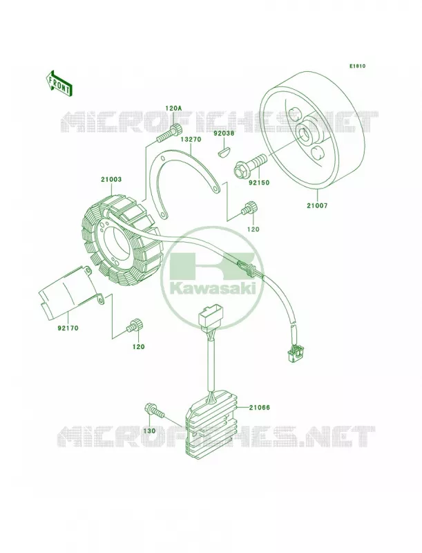 Generator Kawasaki MOTOS 800 2002 Vulcan 800  VN800-A8