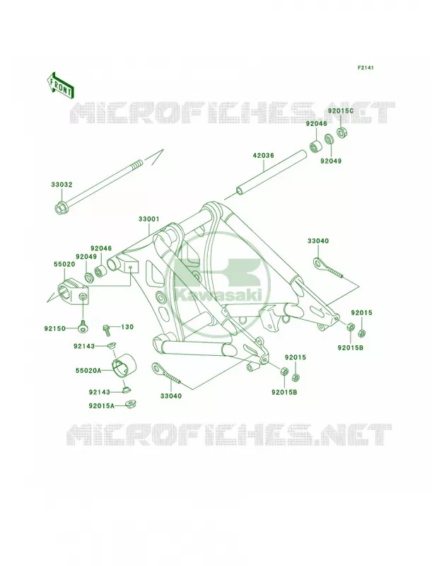 Swingarm Kawasaki MOTOS 800 2002 Vulcan 800  VN800-A8