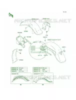 Fenders44VN800 B8B9 pour Kawasaki Vulcan 800 Classic 2002