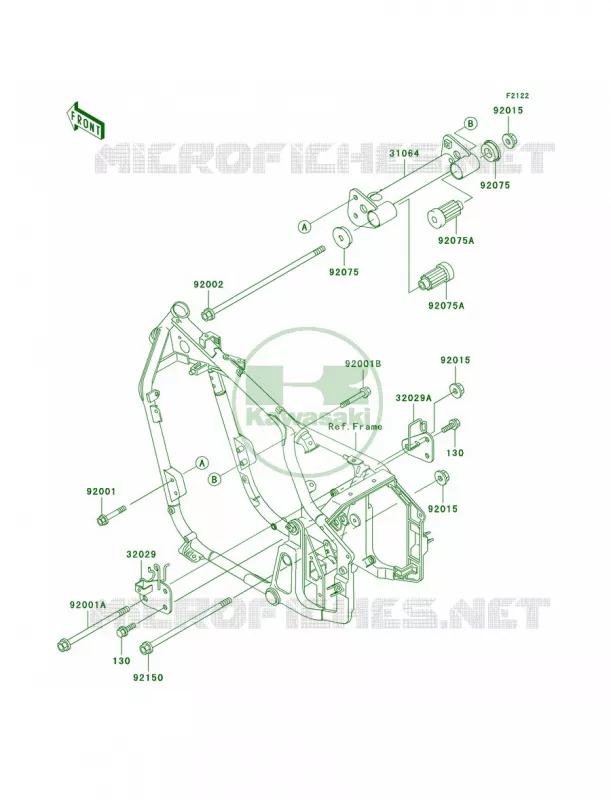 Engine Mount Kawasaki MOTOS 800 2002 Vulcan 800 Classic  VN800-B7