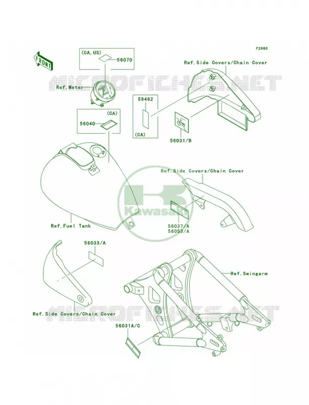 Labels Kawasaki MOTOS 800 2002 Vulcan 800 Classic  VN800-B7