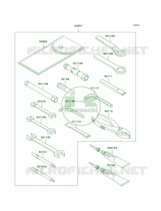 Owner's Tools Kawasaki MOTOS 800 2002 Vulcan 800 Drifter  VN800-E2