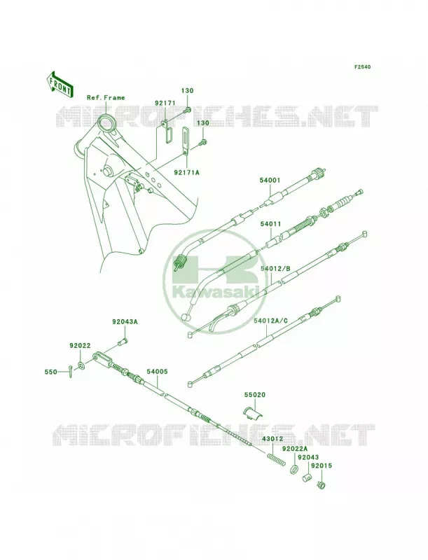 Cables Kawasaki MOTOS 125 2001 Eliminator 125  BN125-A4