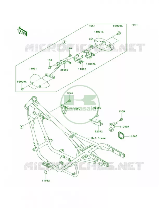 Frame Fittings Kawasaki MOTOS 125 2001 Eliminator 125  BN125-A4
