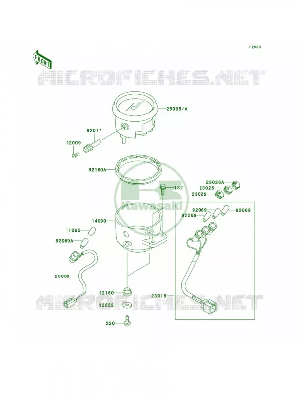 Meters Kawasaki MOTOS 125 2001 Eliminator 125  BN125-A4