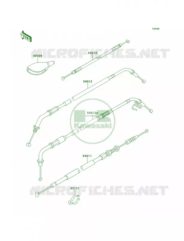 Cables Kawasaki MOTOS 650 2001 W650  EJ650-A3