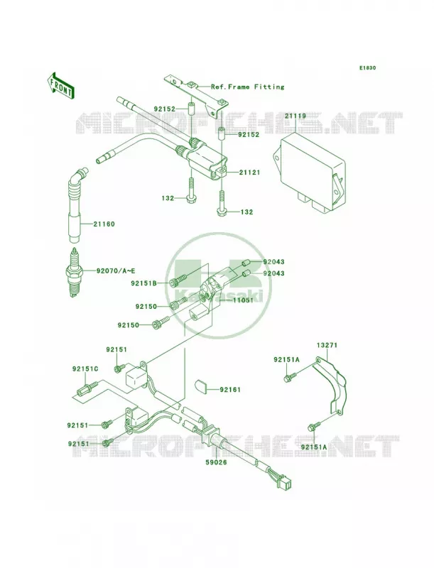 Ignition System Kawasaki MOTOS 650 2001 W650  EJ650-A3