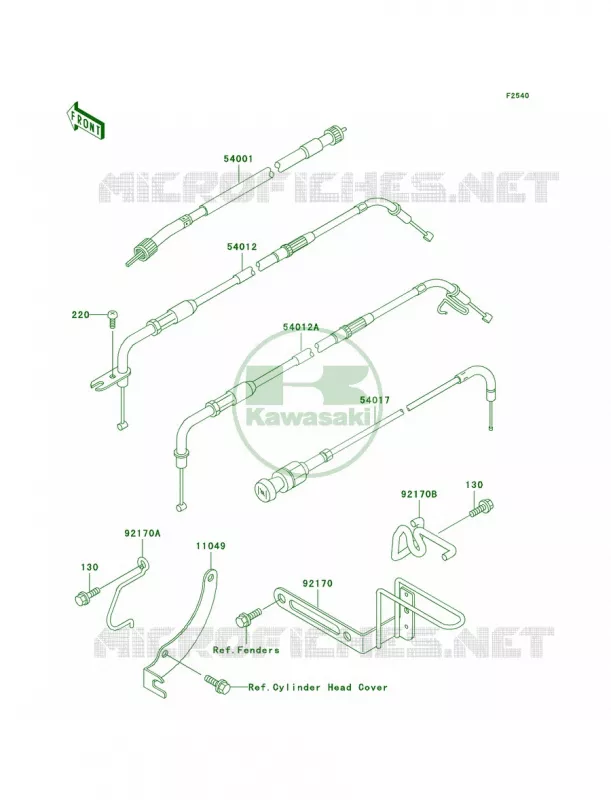 Cables Kawasaki MOTOS 1500 2001 Vulcan 1500 Classic  VN1500-E4