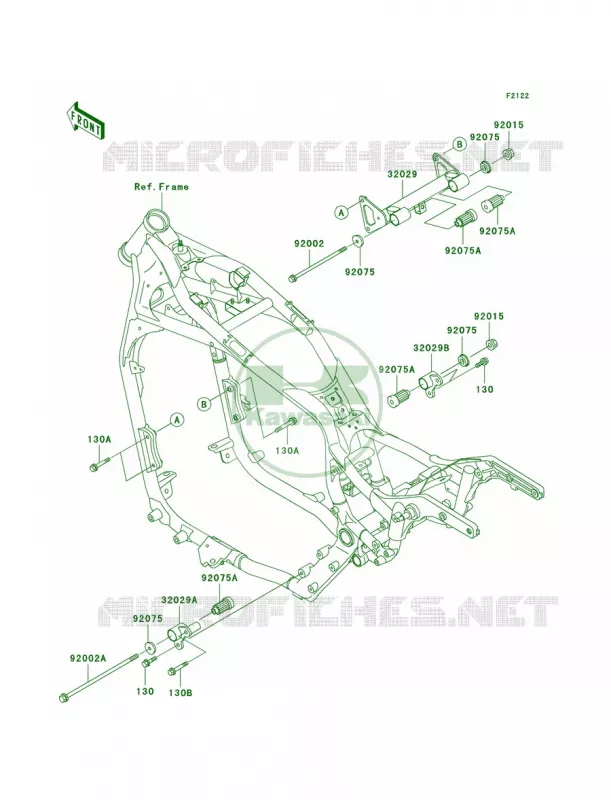 Engine Mount Kawasaki MOTOS 1500 2001 Vulcan 1500 Classic  VN1500-E4