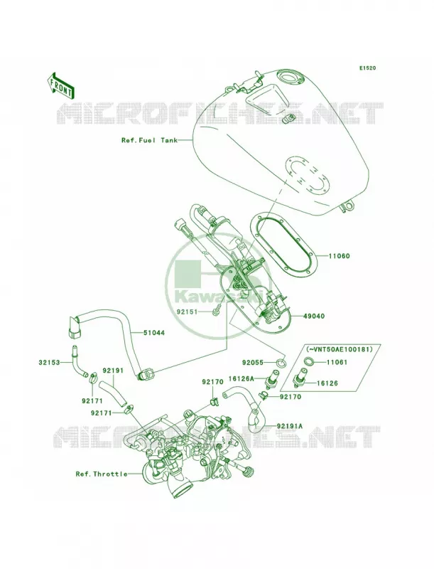 Fuel Pump Kawasaki MOTOS 1500 2001 Vulcan 1500 Drifter  VN1500-R1