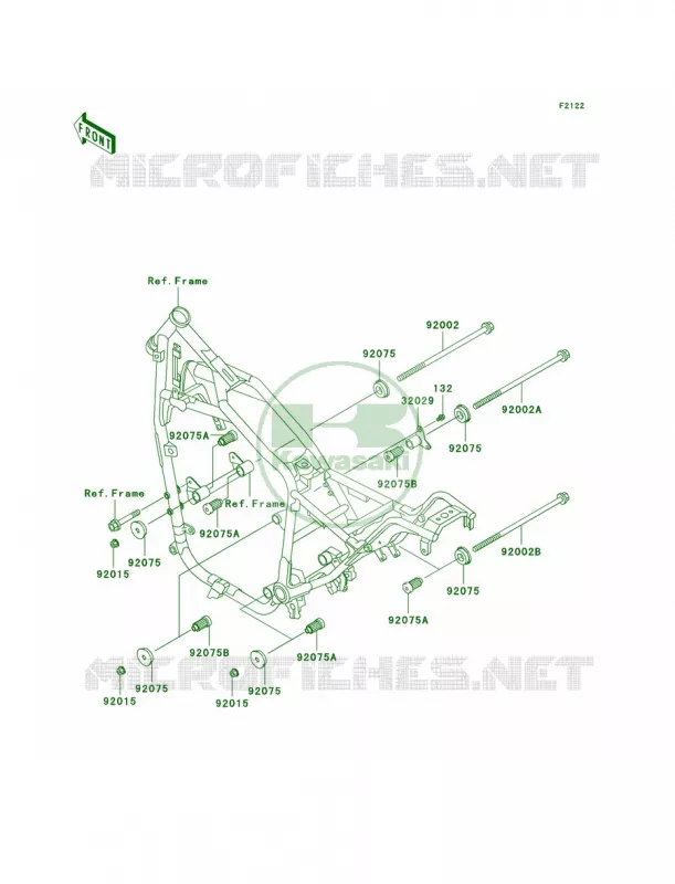 Engine Mount Kawasaki MOTOS 750 2001 Vulcan 750  VN750-A17