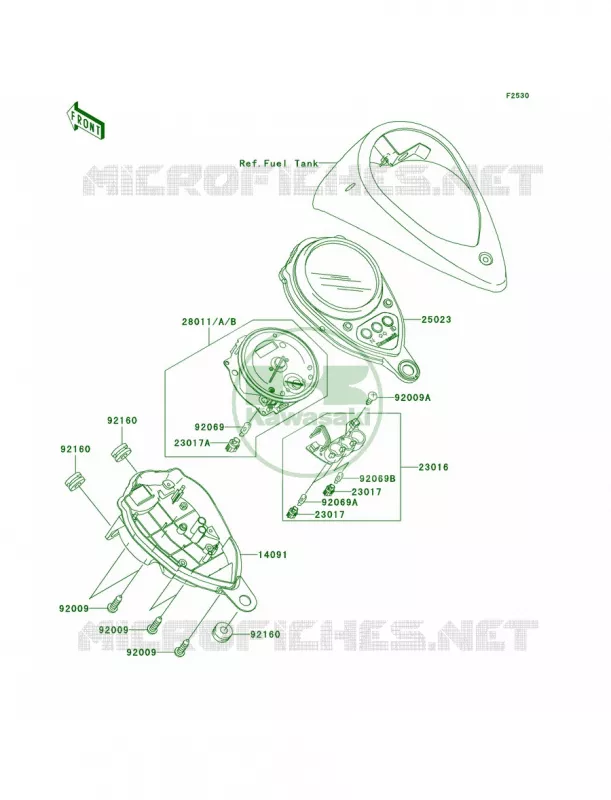 Meters Kawasaki MOTOS 1500 2000 Vulcan 1500 Classic Fi  VN1500-N1