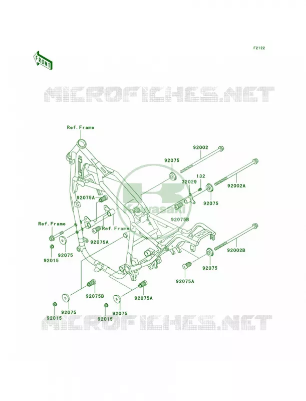 Engine Mount Kawasaki MOTOS 750 2000 Vulcan 750  VN750-A16