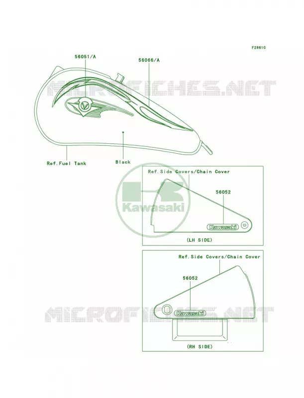 DecalsVN800-A9 Kawasaki MOTOS 800 2000 Vulcan 800  VN800-A6