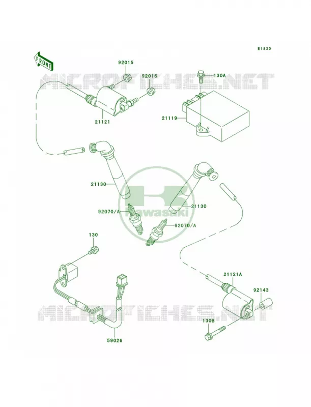 Ignition System Kawasaki MOTOS 800 2000 Vulcan 800 Classic  VN800-B5