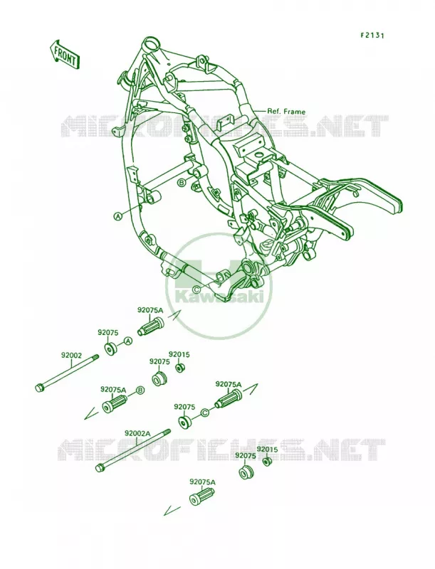 Frame Fittings Kawasaki MOTOS 1500 1999 Vulcan 1500  VN1500-A13