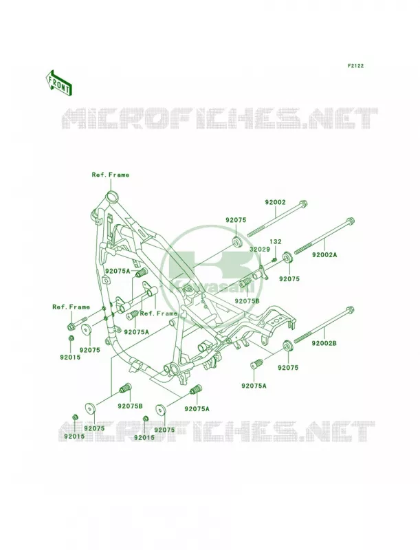 Engine Mount Kawasaki MOTOS 750 1999 Vulcan 750  VN750-A15