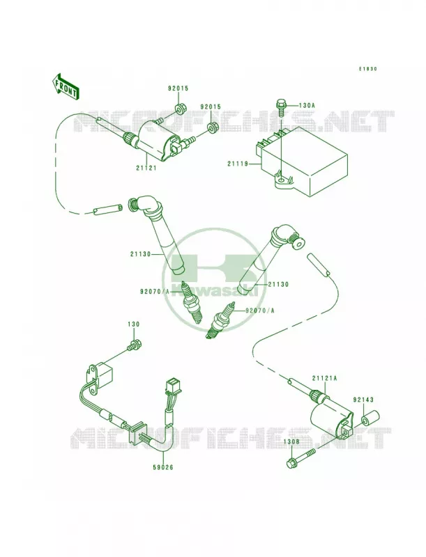 Ignition System Kawasaki MOTOS 800 1999 Vulcan 800  VN800-A5