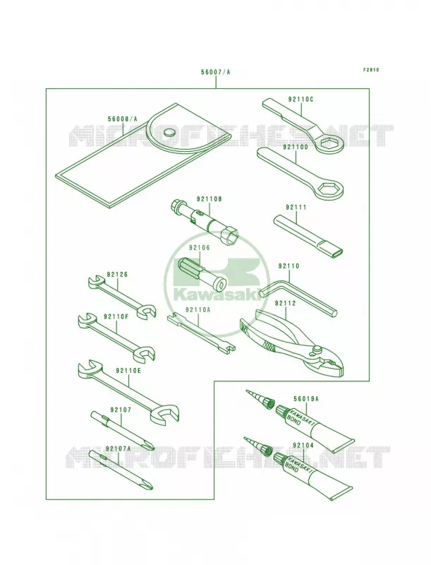 Owner's Tools Kawasaki MOTOS 800 1999 Vulcan 800  VN800-A5