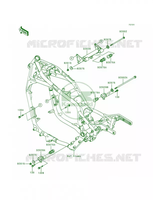 Frame Fittings Kawasaki MOTOS 1500 1998 Vulcan 1500 Classic  VN1500-E1