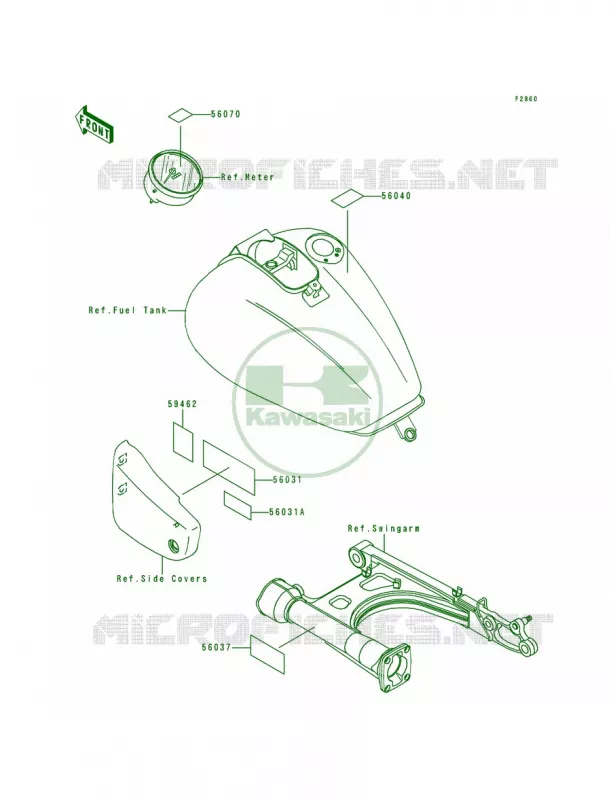 Labels Kawasaki MOTOS 1500 1998 Vulcan 1500 Classic  VN1500-E1