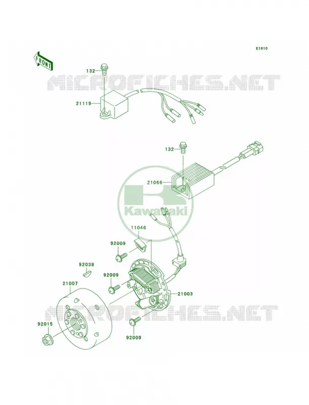Generator Kawasaki MOTOS 200 2004 KDX200  KDX200-H10