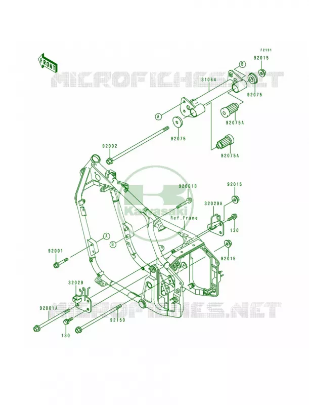 Frame Fittings Kawasaki MOTOS 800 1998 Vulcan 800  VN800-A4