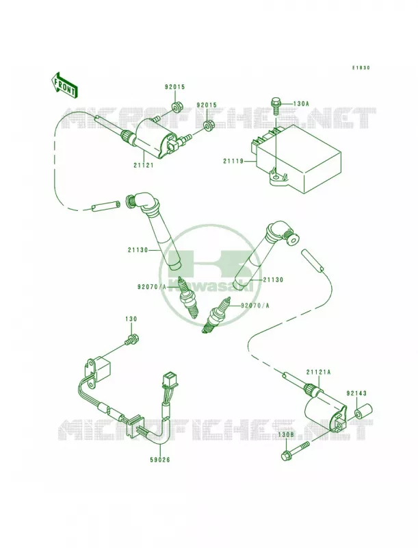 Ignition System Kawasaki MOTOS 800 1998 Vulcan 800  VN800-A4