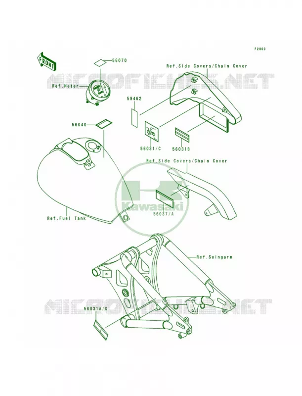 Labels Kawasaki MOTOS 800 1998 Vulcan 800  VN800-A4