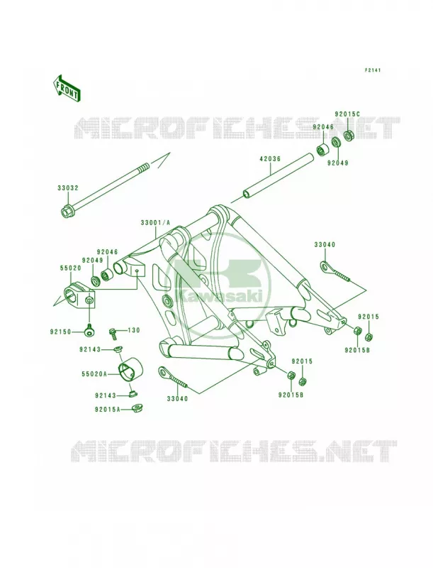 Swingarm Kawasaki MOTOS 800 1998 Vulcan 800  VN800-A4