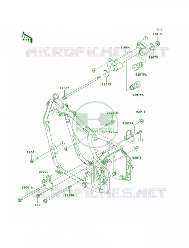 Frame Fittings Kawasaki MOTOS 800 1998 Vulcan 800 Classic  VN800-B3