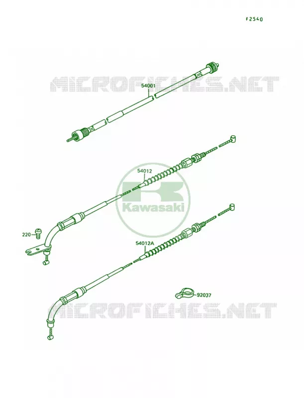 Cables Kawasaki MOTOS 1500 1997 Vulcan 1500 L  VN1500-C4