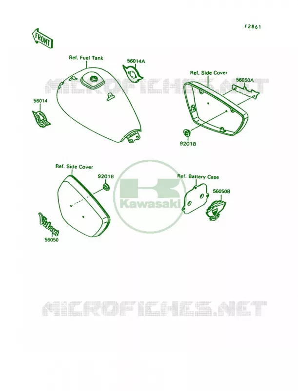 Decals Kawasaki MOTOS 1500 1997 Vulcan 1500 L  VN1500-C4