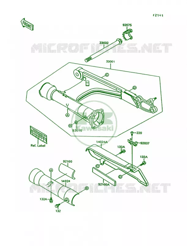 Swingarm Kawasaki MOTOS 1500 1997 Vulcan 1500 L  VN1500-C4
