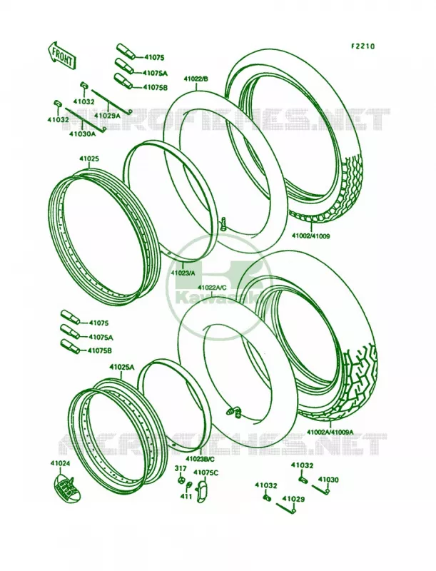 Tires Kawasaki MOTOS 1500 1997 Vulcan 1500 L  VN1500-C4