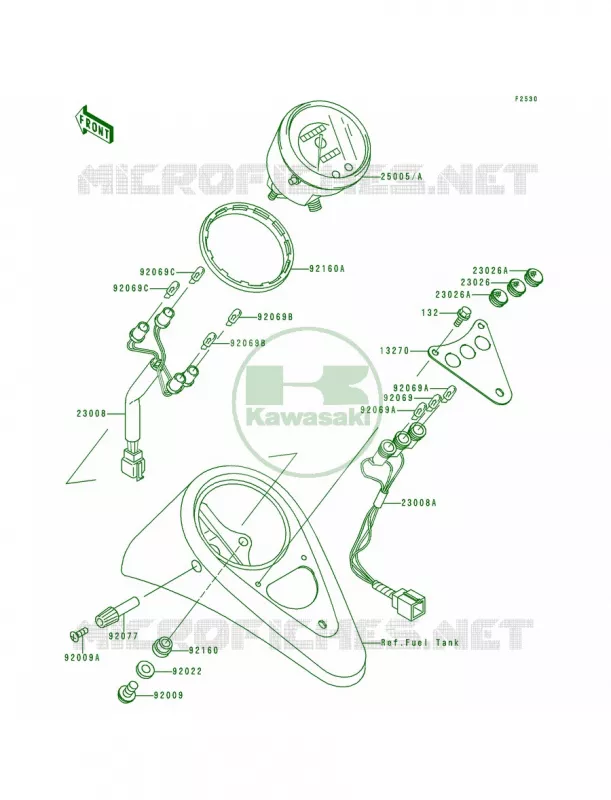 MetersVN800-A1A2 Kawasaki MOTOS 800 1997 Vulcan 800  VN800-A3