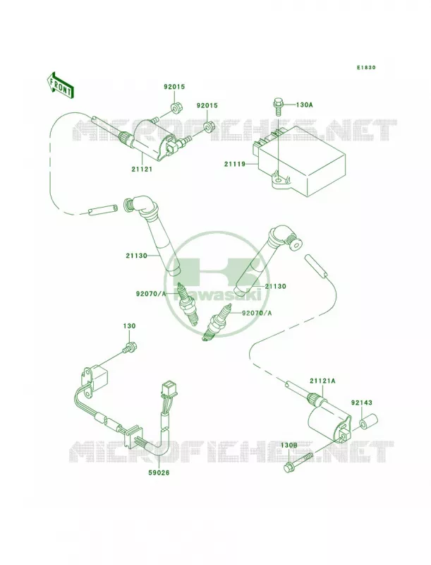 Ignition System Kawasaki MOTOS 800 1997 Vulcan 800 Classic  VN800-B2