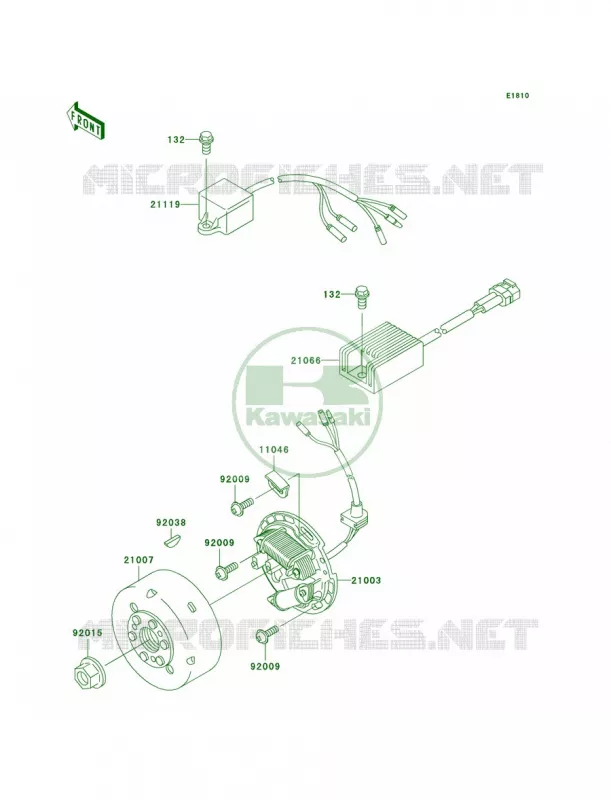 Generator Kawasaki MOTOS 220 2004 KDX220R  KDX220-A11