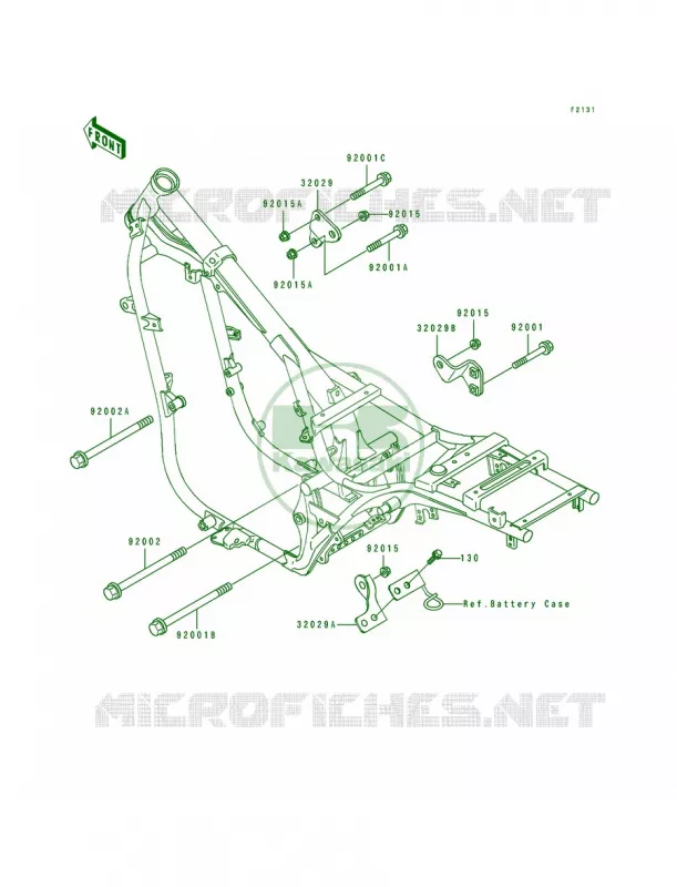 Frame Fittings Kawasaki MOTOS 500 1996 Vulcan 500  EN500-A7