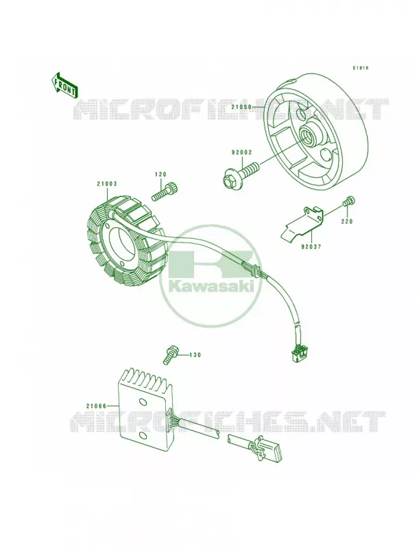 Generator Kawasaki MOTOS 500 1996 Vulcan 500  EN500-A7