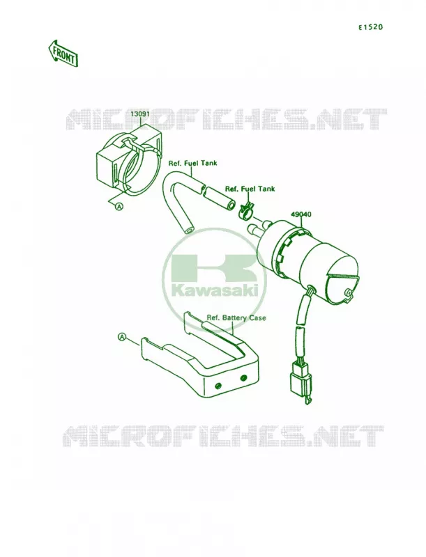 Fuel Pump Kawasaki MOTOS 1500 1996 Vulcan 1500 L  VN1500-C3