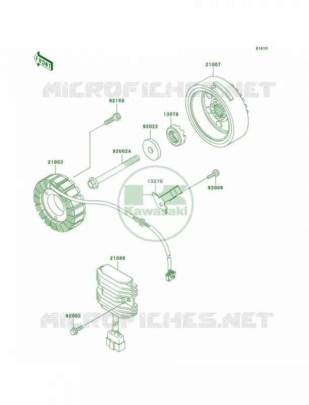 Generator Kawasaki MOTOS 1500 1996 Vulcan 1500 Classic  VN1500-D1