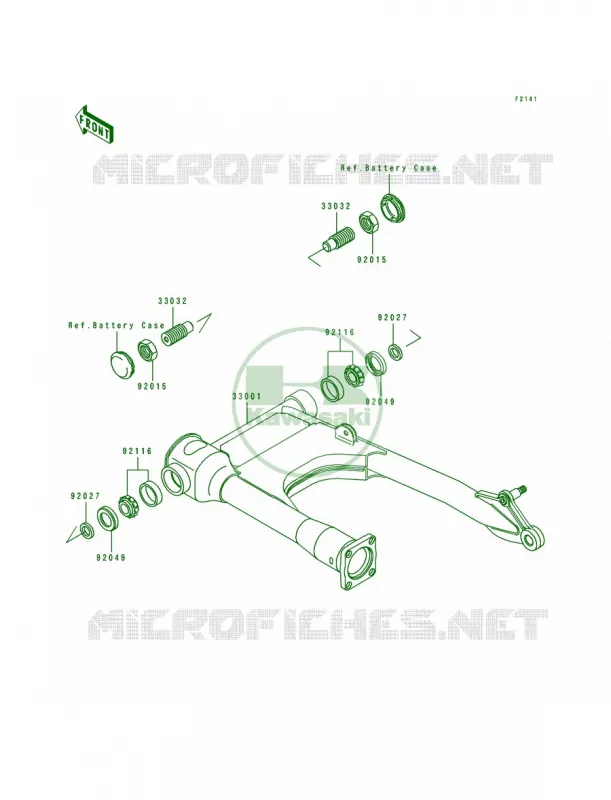 Swingarm Kawasaki MOTOS 600 1996 Eliminator 600  ZL600-B2
